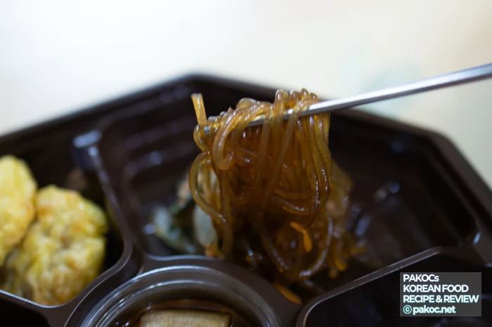 잡채 식감 맛 조화