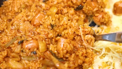 Cooking corn cheese with mayonnaise