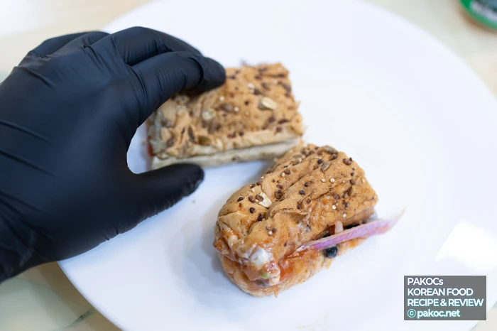 피자 스타일의 샌드위치 맛