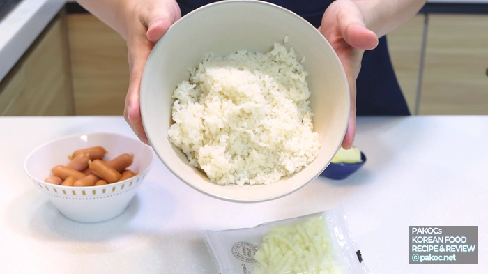 Kimchi fried rice made with ketchup