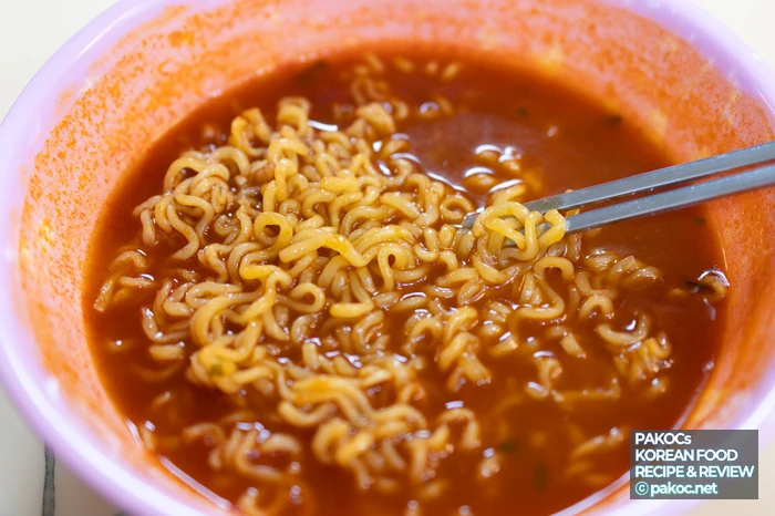 即席ラポッキを家で楽しむ写真