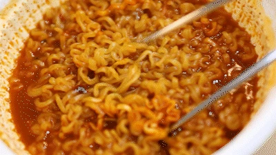 Noodle starch absorption feature