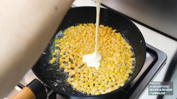 Corn cheese ingredient prep process