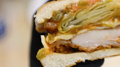 Hamburguesa con sabor de restaurante chino de gama alta