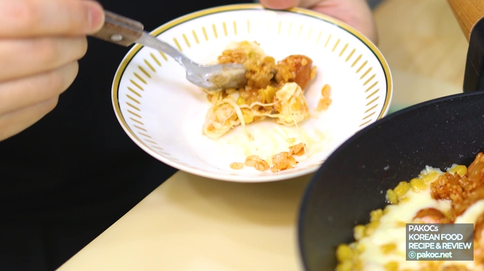 Draining sweet corn: process