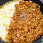 고춧가루 넣은 볶음밥 조리