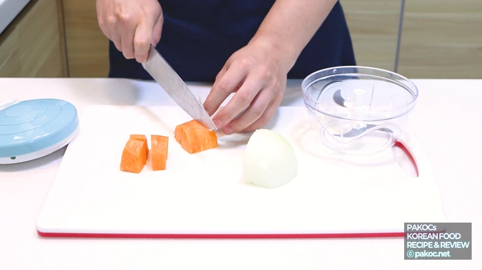 카레 비비기 과정 사진