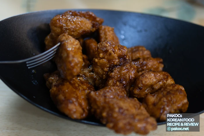 チキンソースの甘じょっぱさ