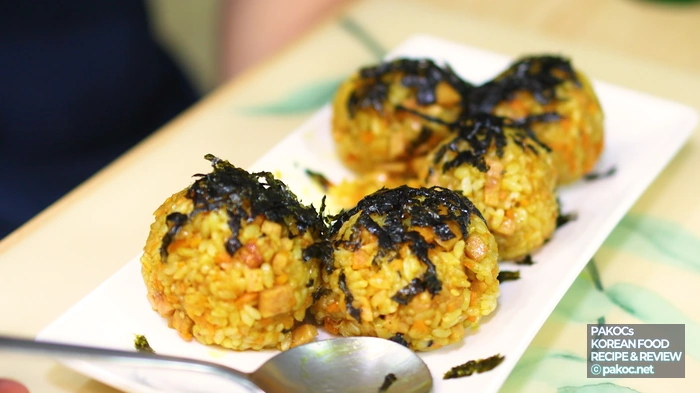 김가루 사용 과정 사진