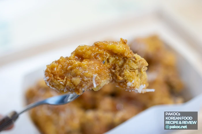 Texture strengths of coconut flakes