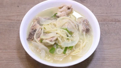 Prepping ingredients and rinsing the chicken