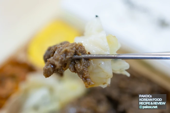 리뷰 간장불백 도시락 맛