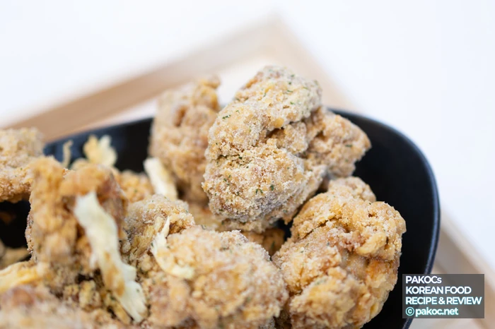 먹태 바삭함 치킨 겹침