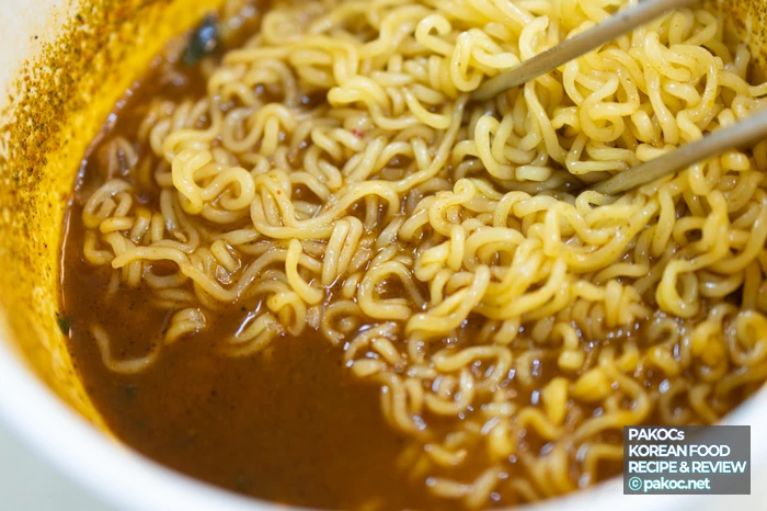 라면 향토 재료 이용 상세