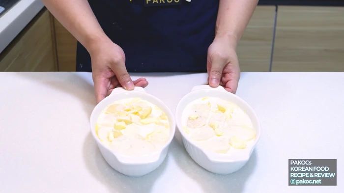 그라탕 완성 식감 비교