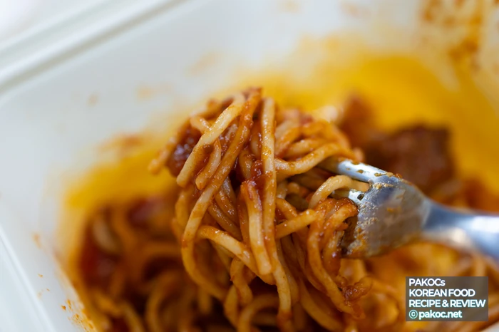Pasta poco picante y ligera