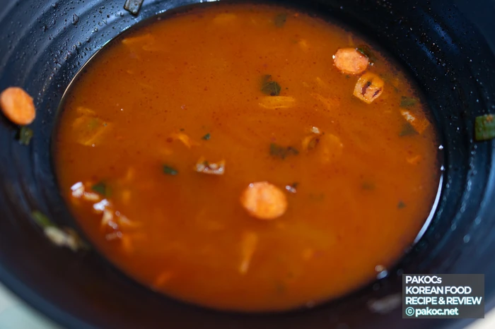 부대찌개면 밀도 비교 이미지