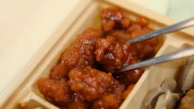 함박과 닭강정 동시 즐기기