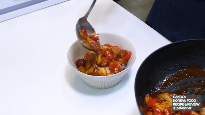 파프리카 계란 토핑 사진
