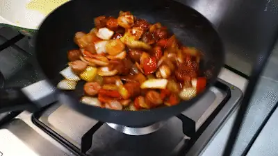 식사 준비 과정 사진