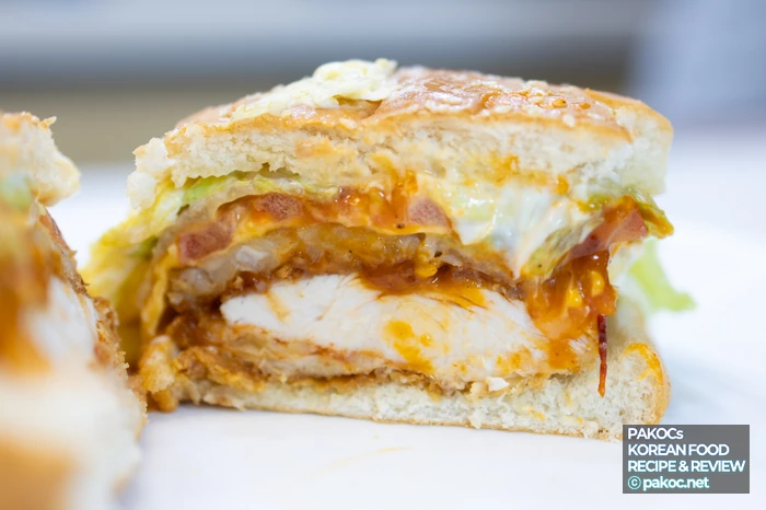 Spicy burger recommendation info