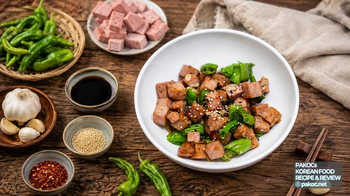 꽈리고추 스팸볶음 레시피 재료