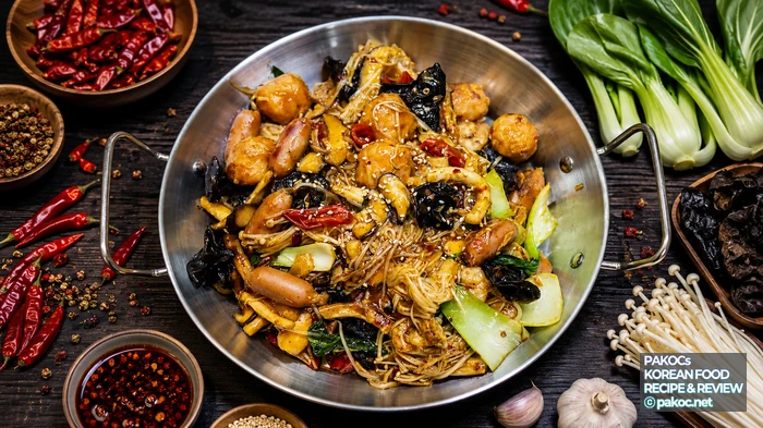 마라팔보채 재료준비 과정