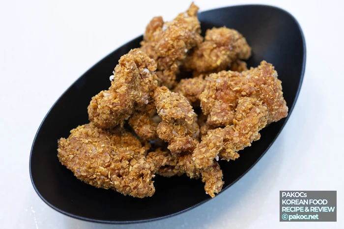 チキンの揚げ食感の変化