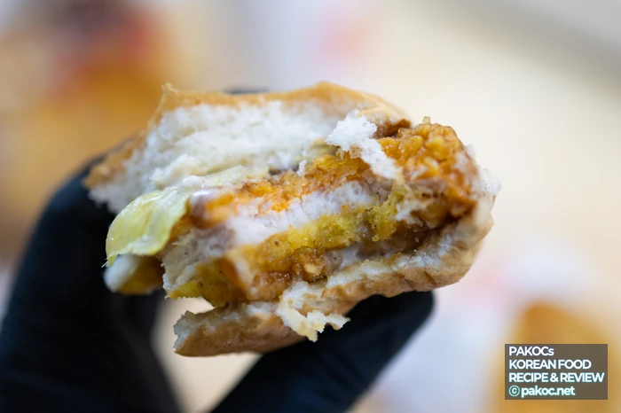 Burger with a distinctive build