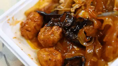 Sabor mala comida reconfortante tendencia plato popular
