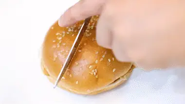 Sauce applied on both sides
