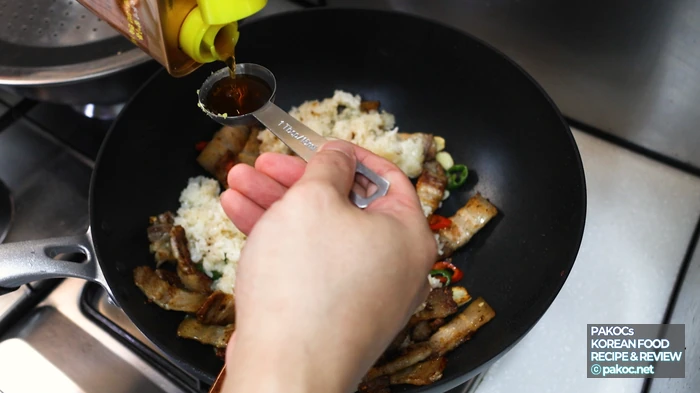 サムギョプサル焼き調理過程