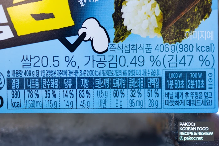치킨링 사이드반찬 구성