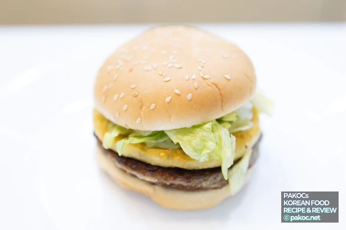 バーガーを試食した感想