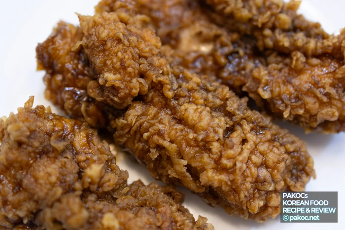 KFC 후라이드 치킨 식감
