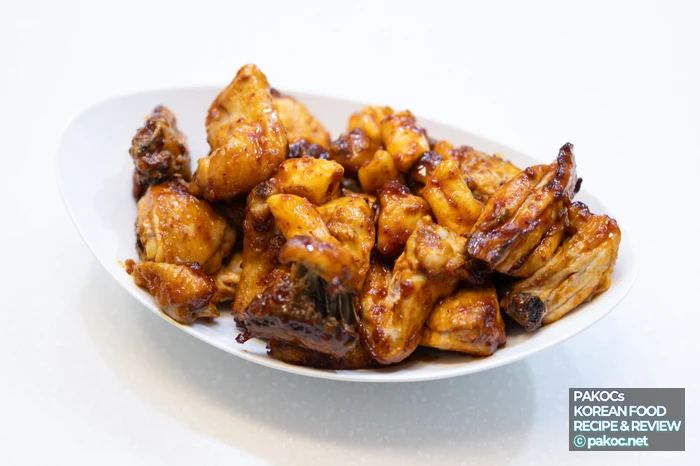 Chili flakes used instead of gochujang