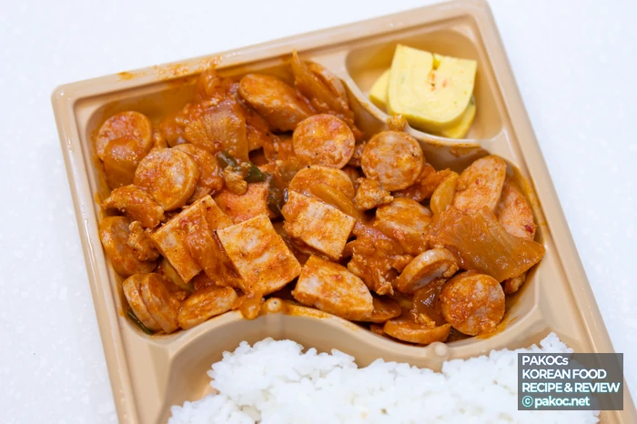 Reseña recomendando el menú de budae bokkeum