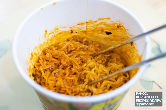 신제품 참깨란볶이 라면 맛보기