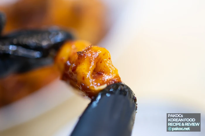 The sweet-spicy scallion oil tteokbokki