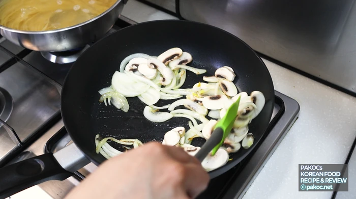 The step-by-step cooking process