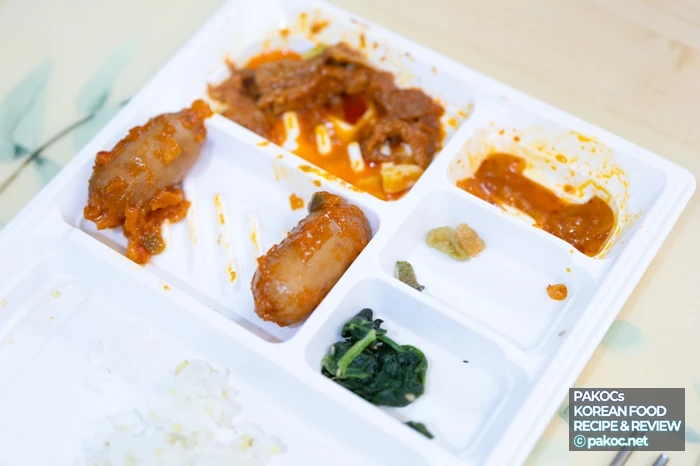햄쌈통마늘제육 정식 기대