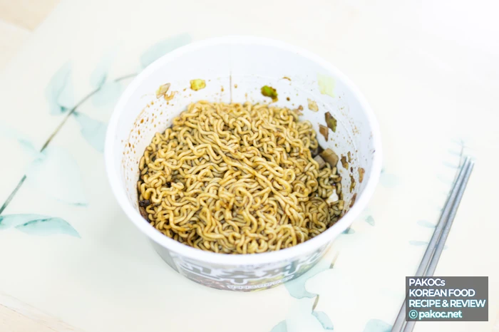 불맛짬뽕라면 국물 비교