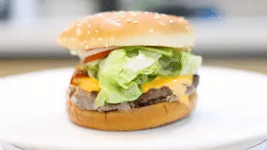 直火クランブルが香るバーガー