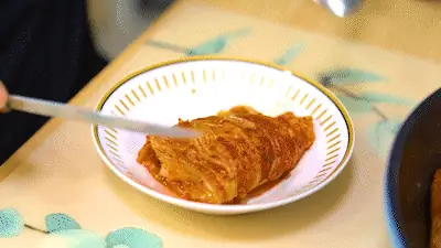 김치 신선도 확인후 사용