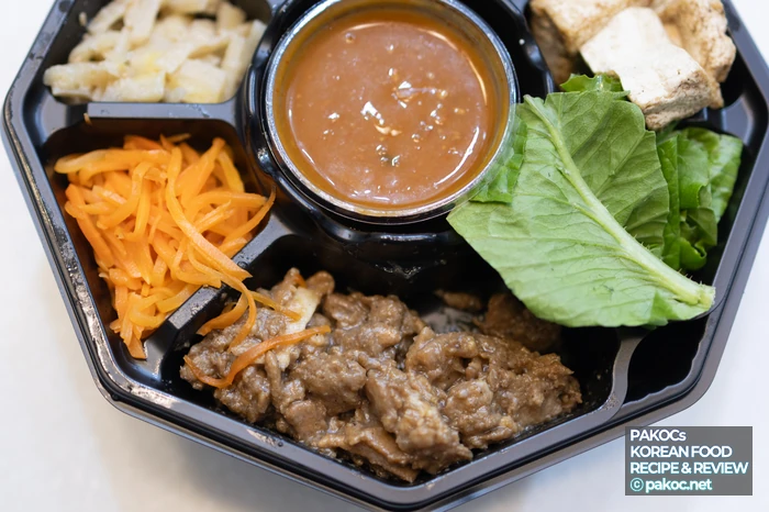 Aspecto pulcro del bibimbap