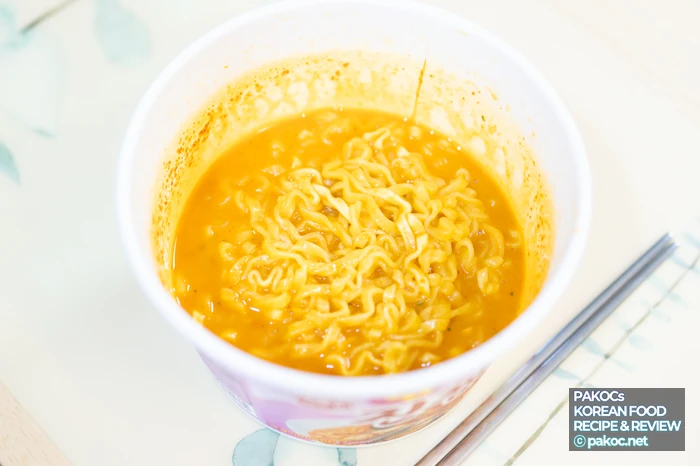 라면 요리 과정 사진