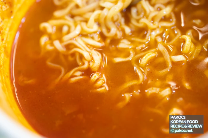 김치찌개 라면 재현 사진