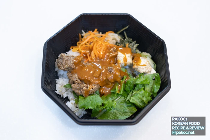 Información de calorías del bibimbap