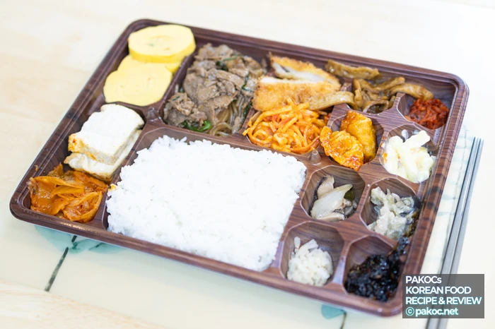 밥과 반찬 균형 있는 구성